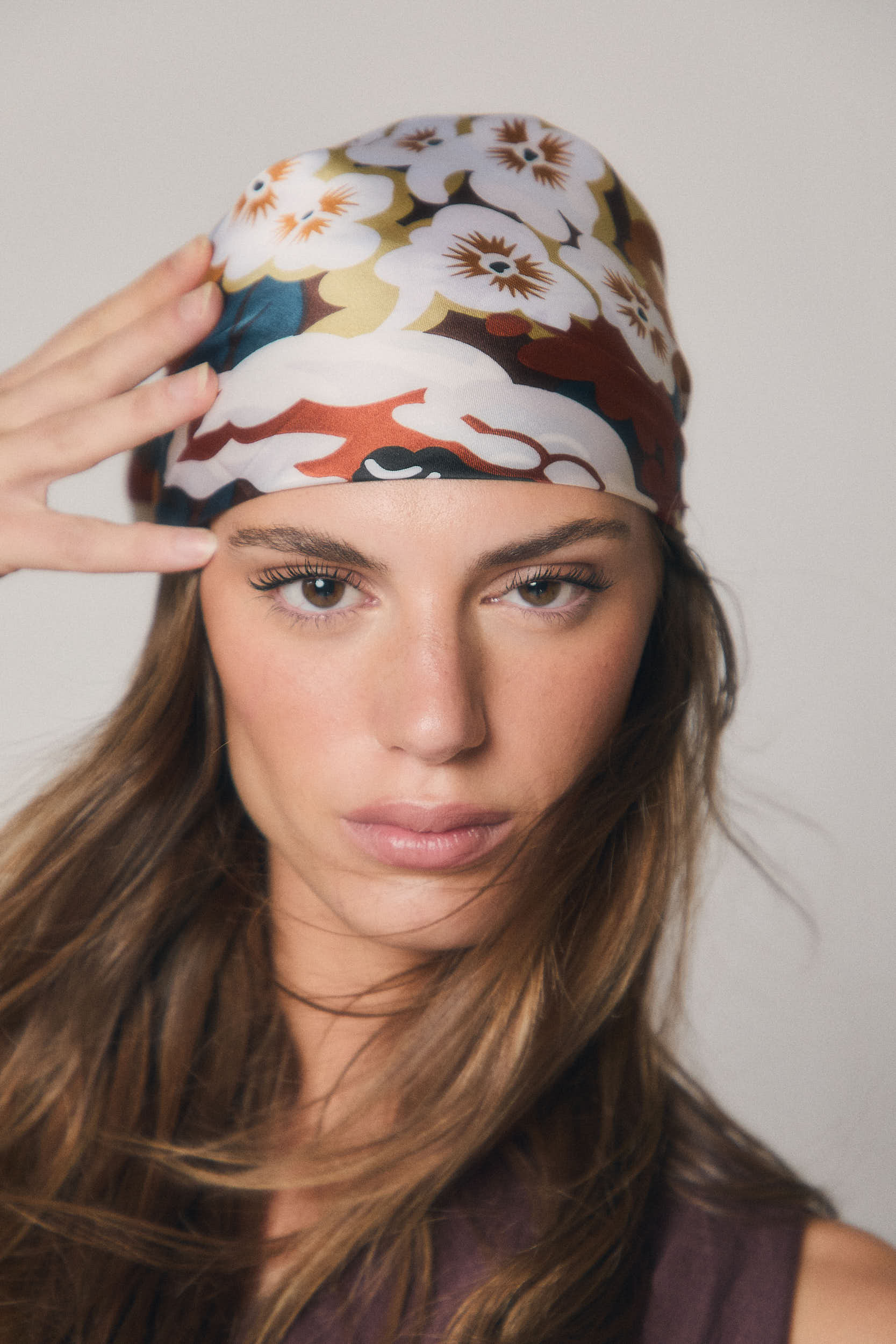 Pañuelo floral multicolor