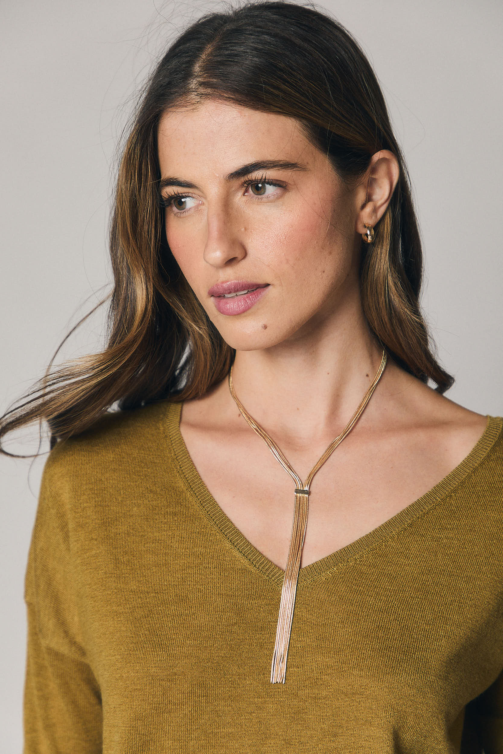 Collar cadenas oro