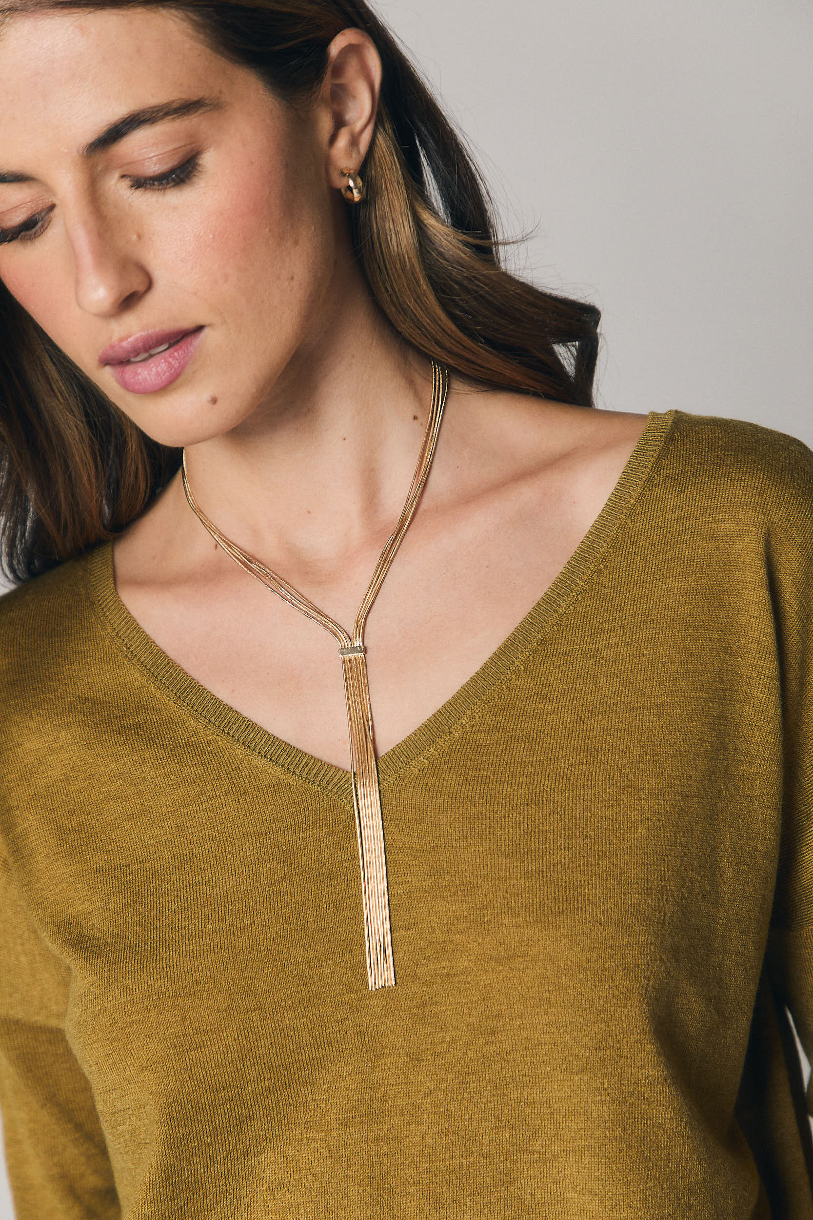 Collar cadenas oro