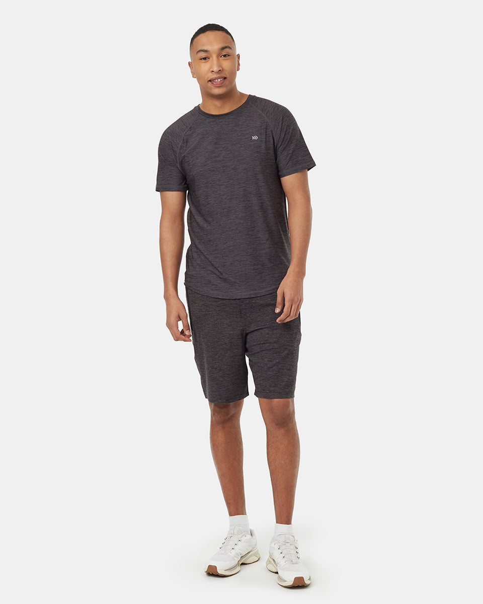 Camiseta Deportiva Manga Corta Negra