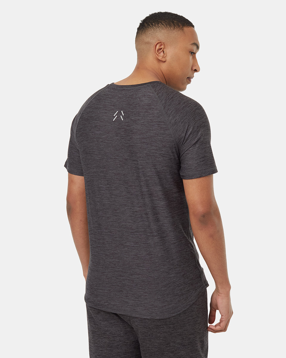 Camiseta Deportiva Manga Corta Negra