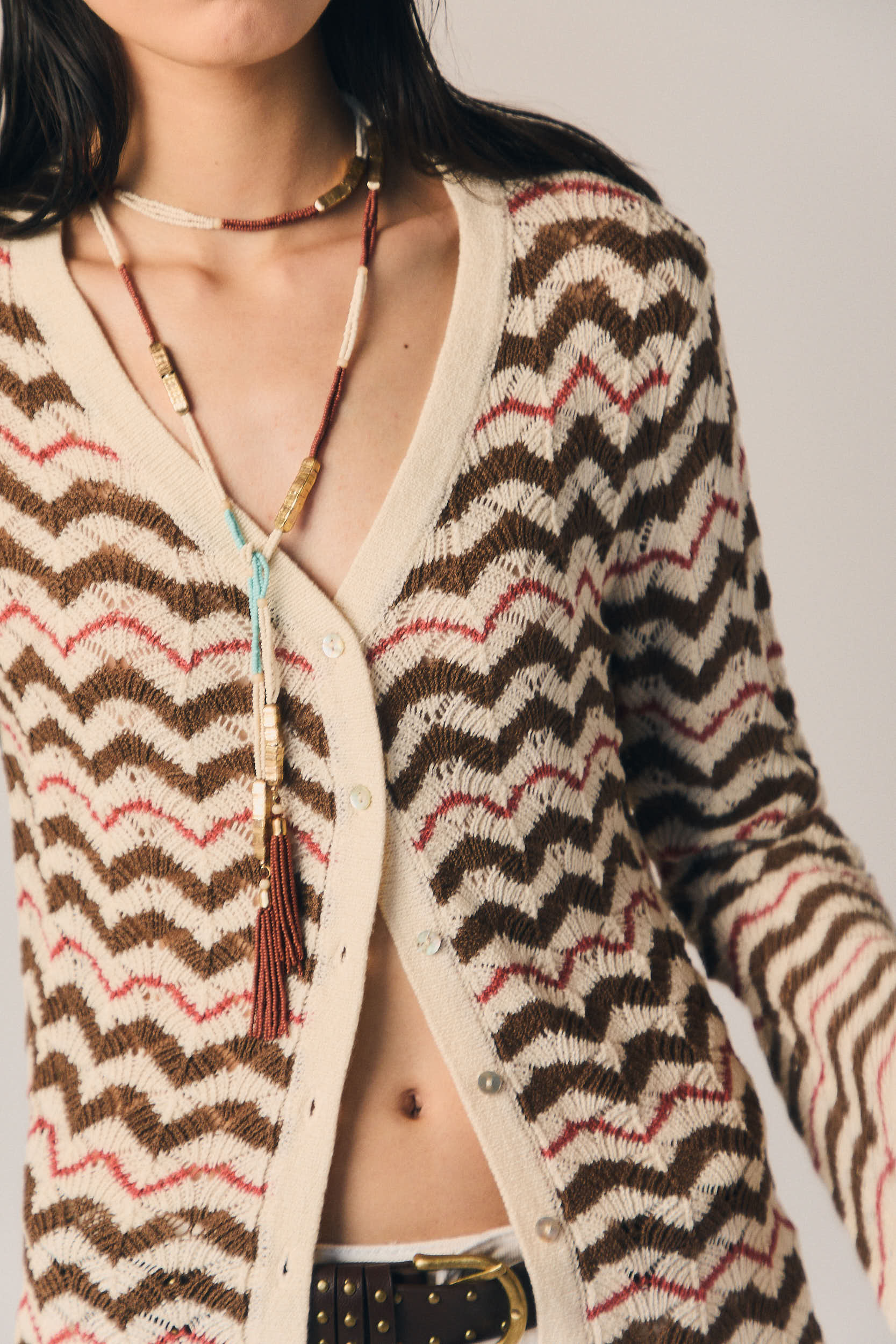 Collar Largo Artesanal Multicolor Natural