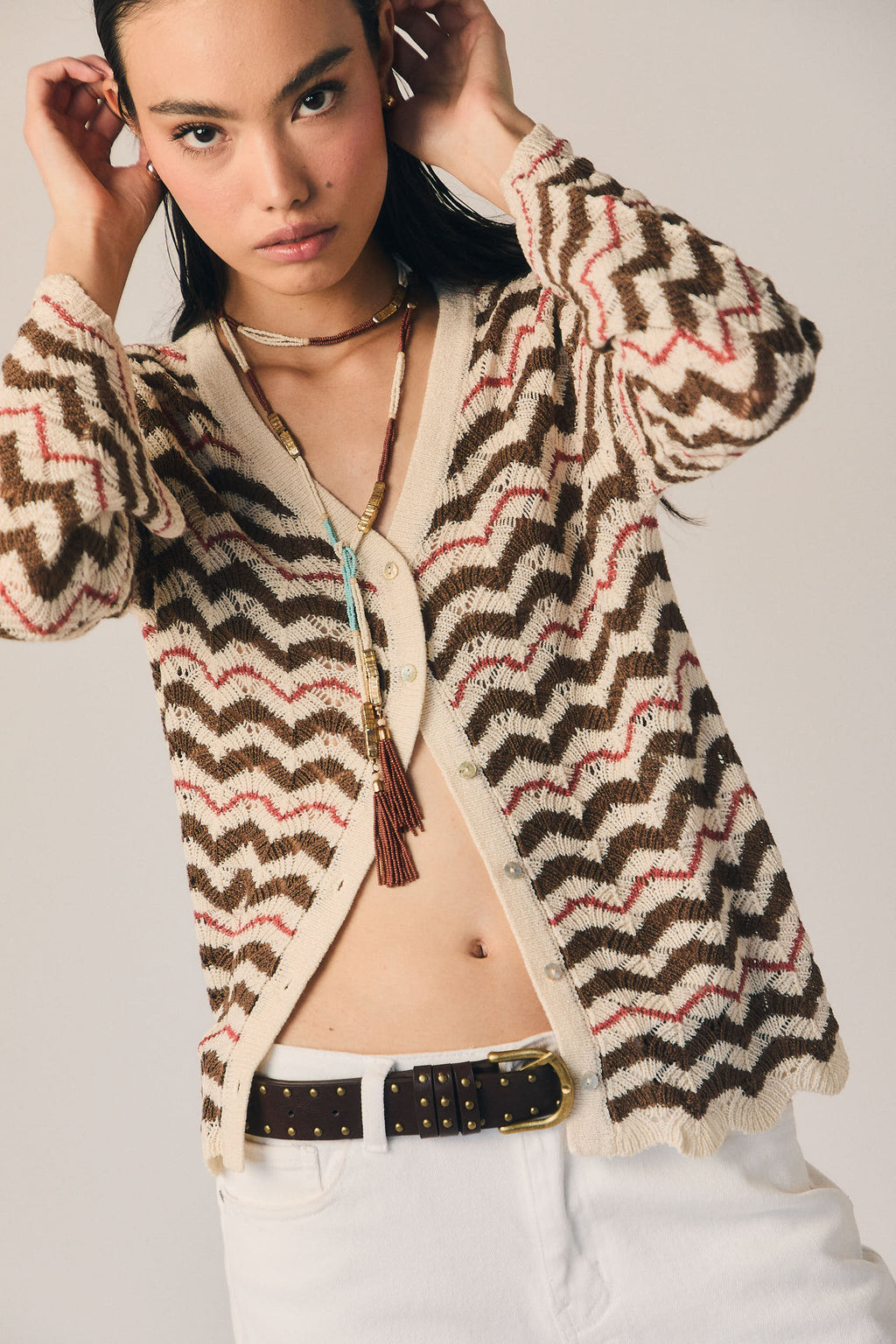Collar Largo Artesanal Multicolor Natural