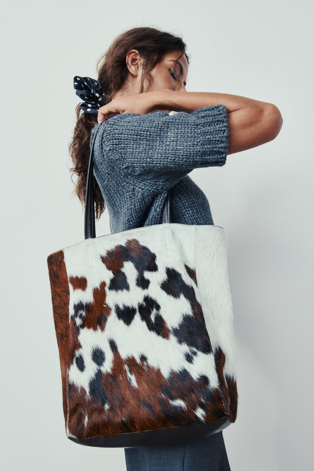 Bolso Tote Pelo de Vaca Grande