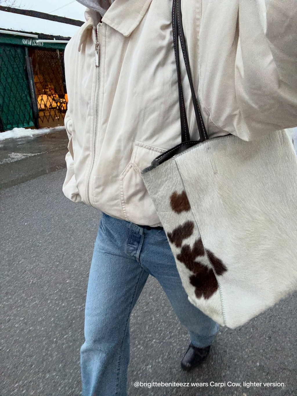 Bolso Tote Pelo de Vaca Grande